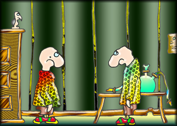 ... da steht ein Vogel ...