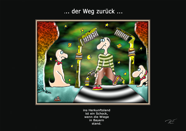 ... der Weg zur&uuml;ck ...