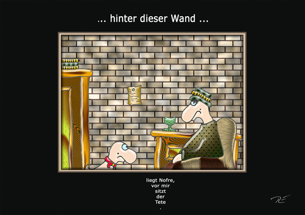 ... hinter dieser Wand ...