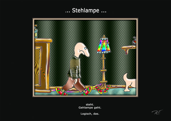 ... Stehlampe ...