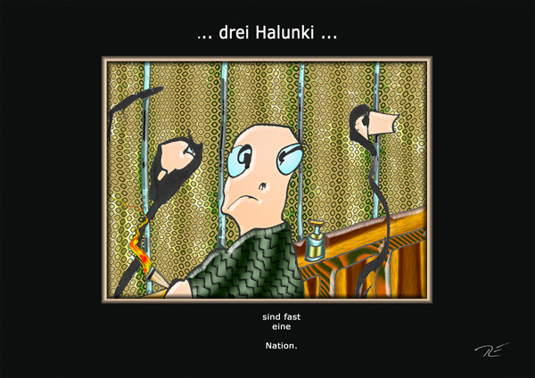... drei Halunki ...