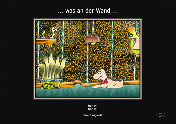 ... was an der Wand ...