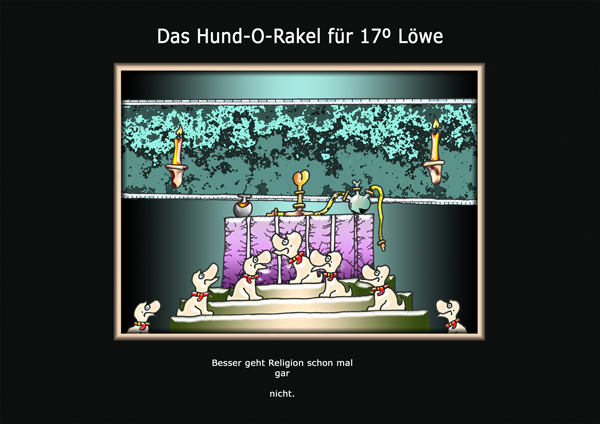 ... das hund-o-rakel ...