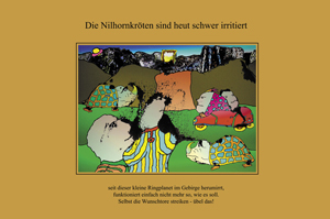 Die Nilhornkroeten sind heut schwer irritiert