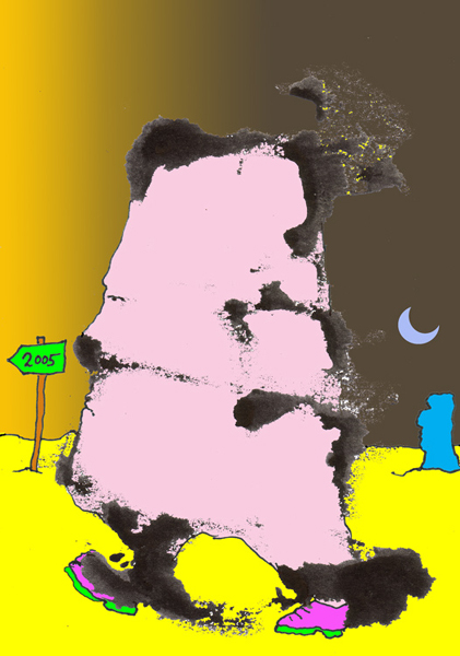 Silvester 2005: die Zeit bleibt skeptisch und geht erst mal weiter.